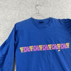 Vintage Nike 80s T-Shirt Size S/M 20x22"  Just‎ Do It Blue Tag USA Single Stitch